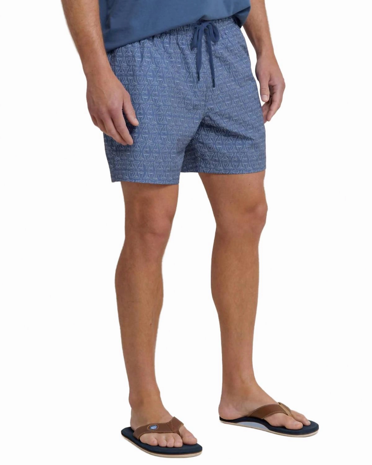Jaw Breakers Swim Trunk In Light Indigo