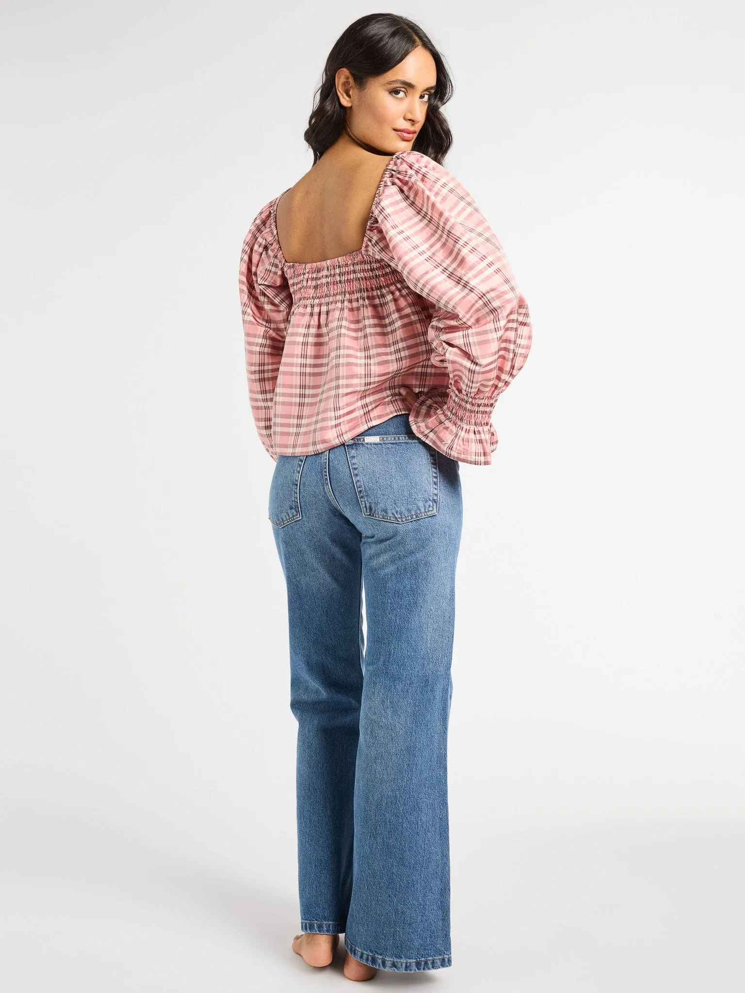 Jesse Top in Sugarplum Plaid
