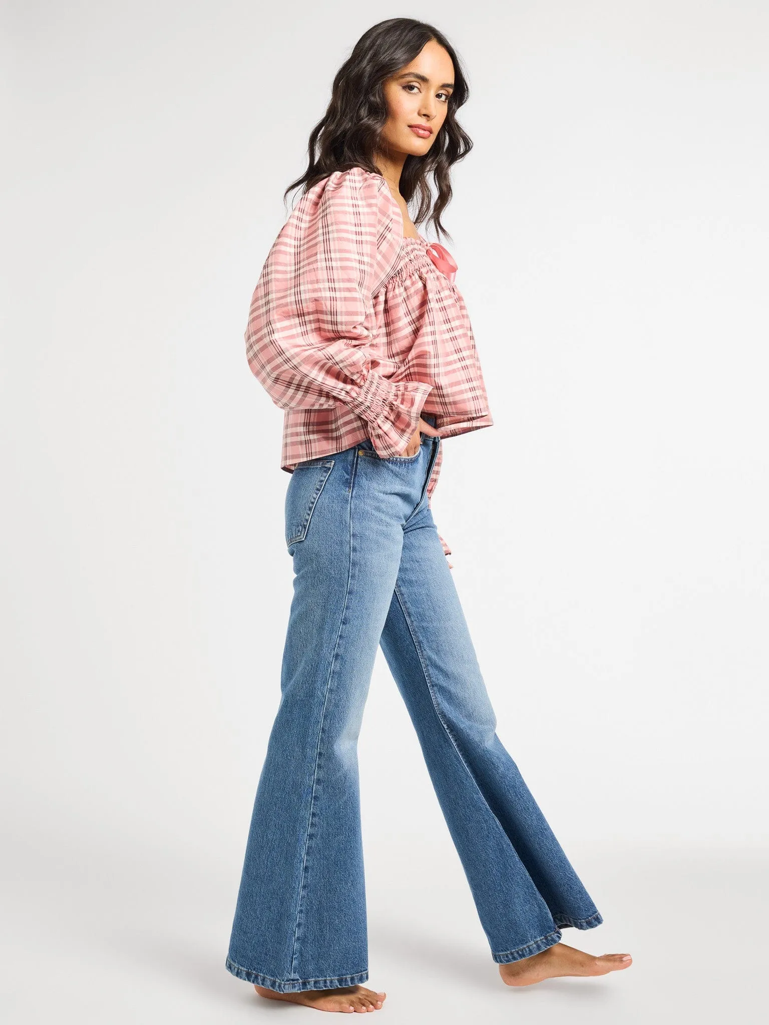 Jesse Top in Sugarplum Plaid