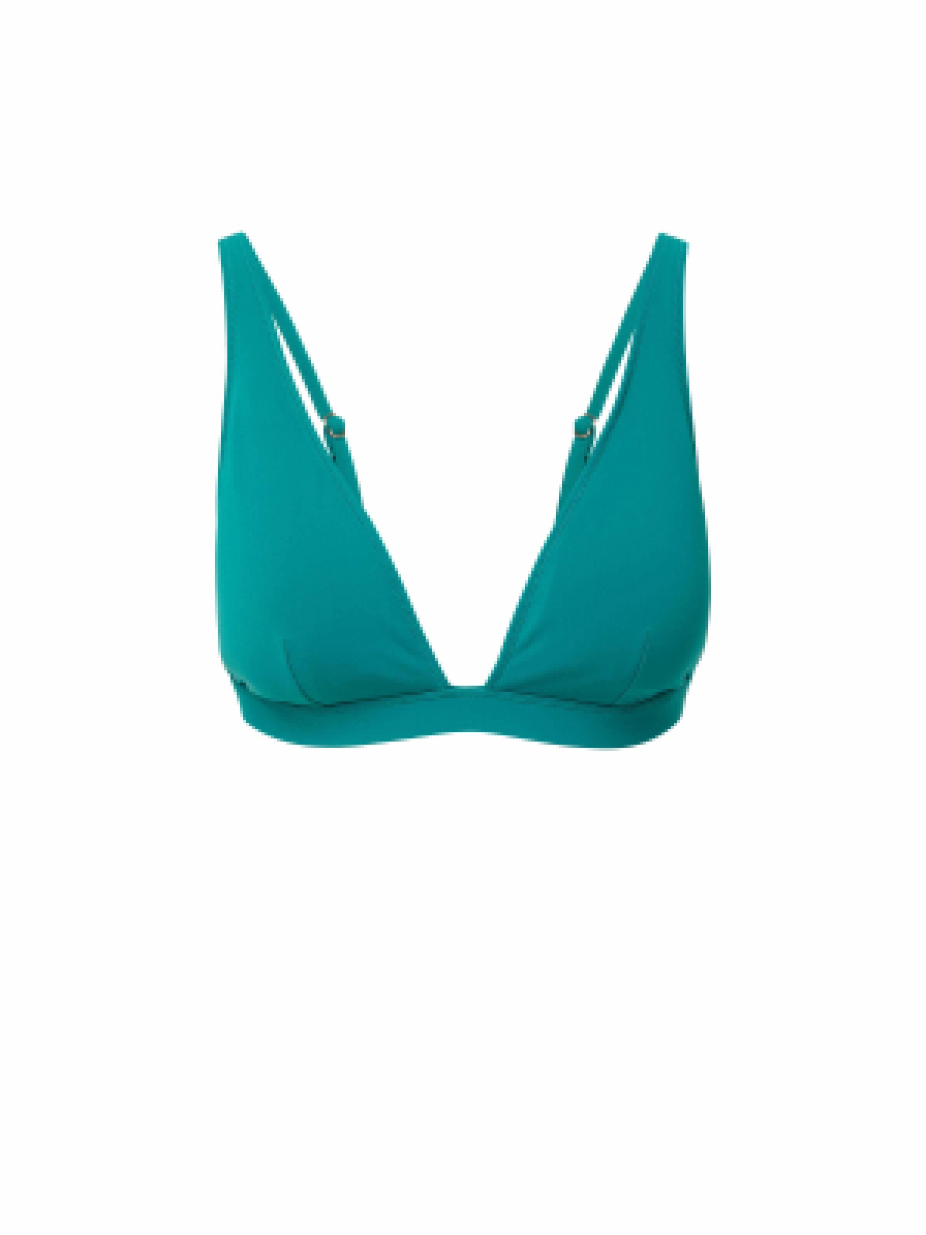 Jessica Top Petrol strapless swimwear tops, lightweight swim tops