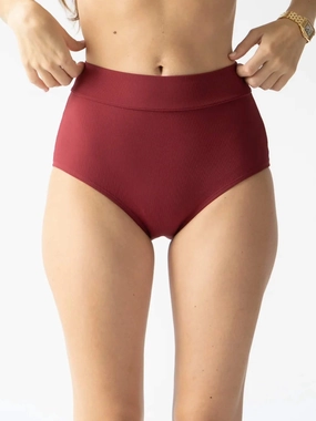 Joana - High Rise Moderate Coverage Swim Bottom | Mulberry womens athletic swimwear, performance swimwear for women