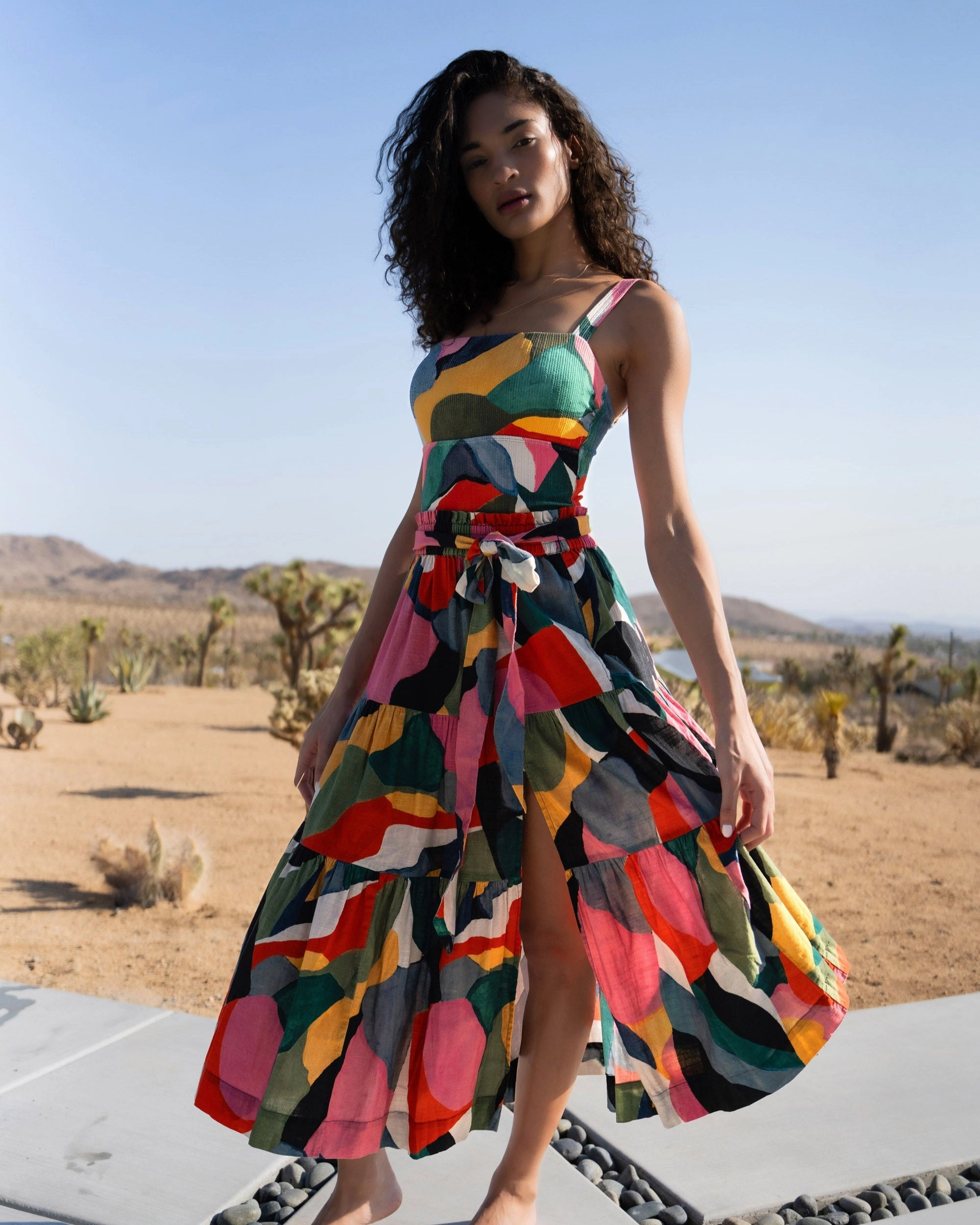 Jori One Piece In Carta Colorblock Texture