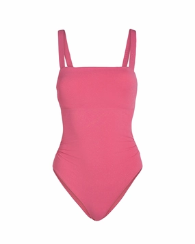 Jori One Piece In Hibiscus Metallic high waist swimwear women, swimsuit for women beachwear