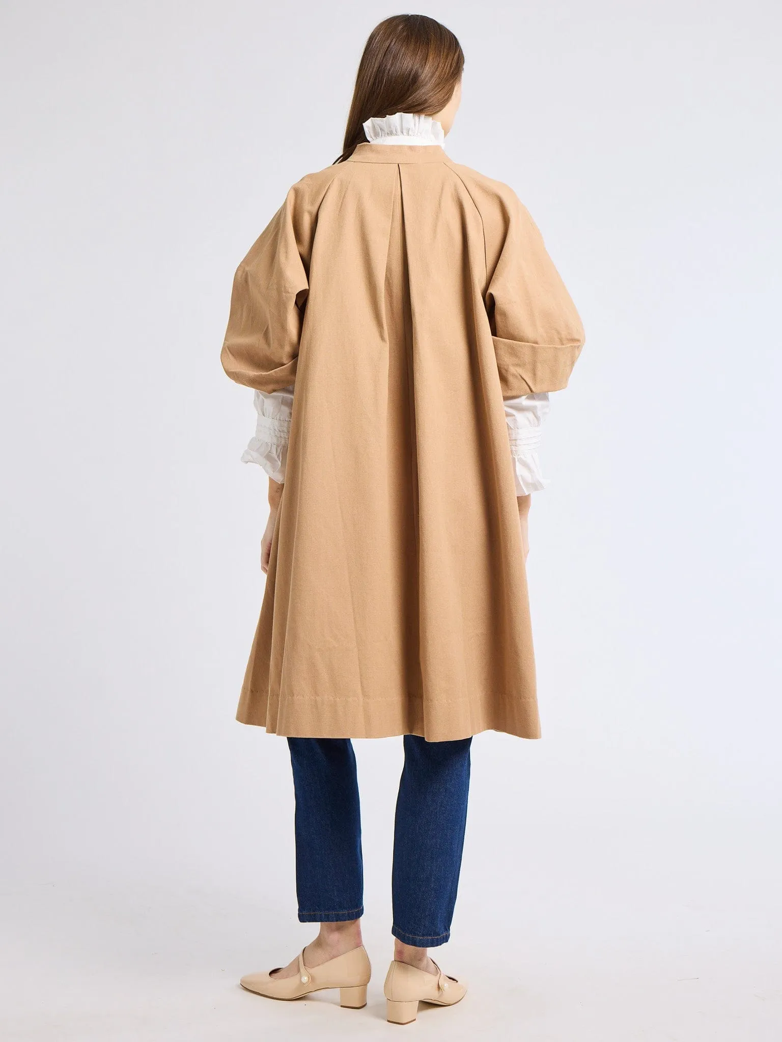 Josephine Coat in Almond