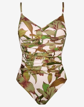 Journey Ruched Swimsuit - Cream Reed pool-ready swimwear for women, trendy swimwear collection