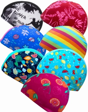 Junior Lycra Swim Cap - Multicoloured fashy swimwear collection, fashy thermal swimwear
