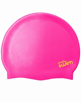 Junior Silicone Swim Cap - Solid Colours simply swimwear online, simply swim brand suits