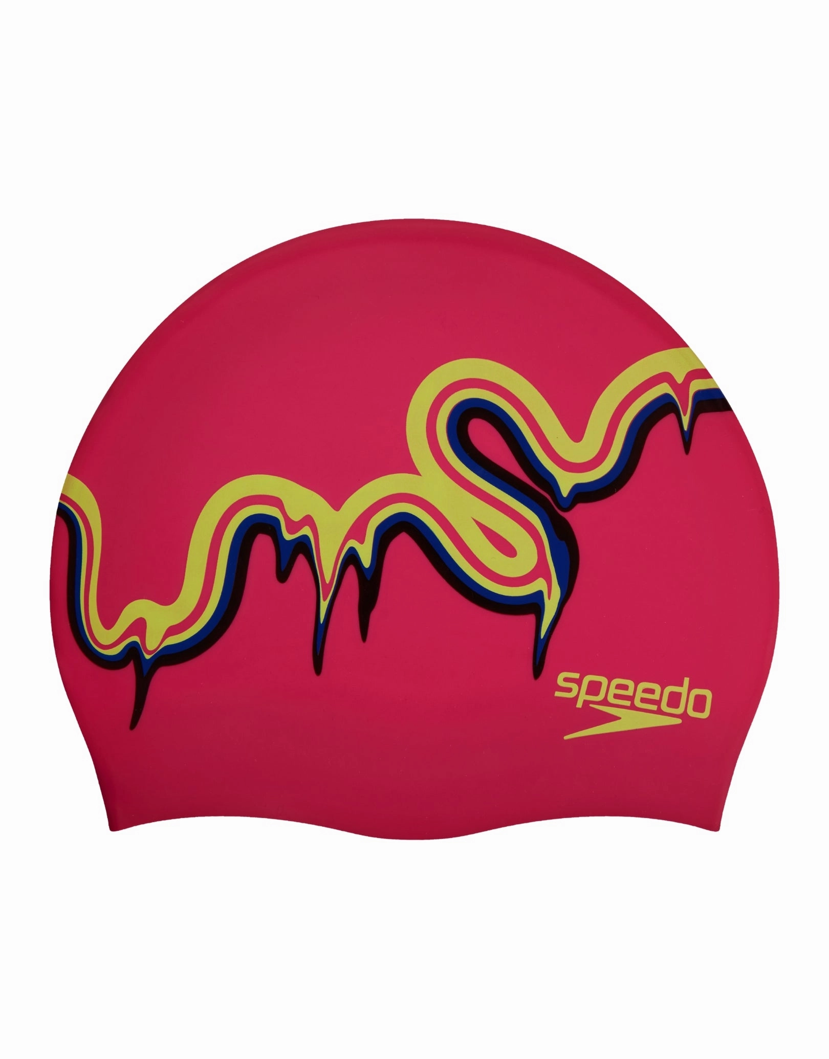 Junior Slogan Print Silicone Swim Cap