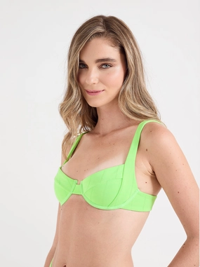 justine top citrus padded swim tops, sporty swimwear tops