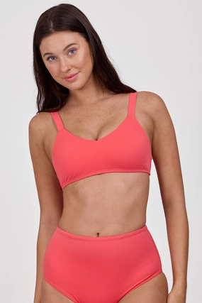 Kacey Bikini Top - Coral Reef all purpose swimwear, comfortable swimwear for everyone