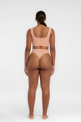 Kai High Waist Bottom - Rosewater soft fabric swimwear women, resort swimwear for ladies