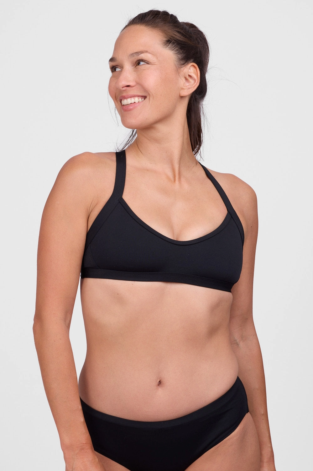 Kathleen Bikini Top - Black all purpose swimwear, comfortable swimwear for everyone