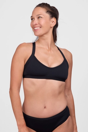 Kathleen Bikini Top - Black all purpose swimwear, comfortable swimwear for everyone