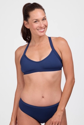Kathleen Bikini Top - Navy all purpose swimwear, comfortable swimwear for everyone