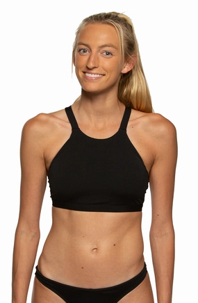 Kaylee Bikini Top - Black inclusive swimwear styles, all season swimwear options