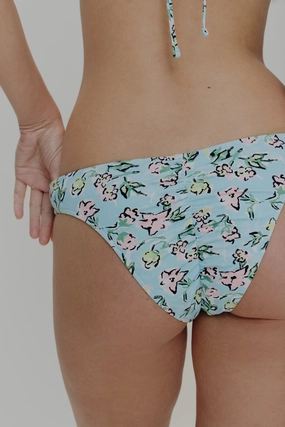 Khai Cheeky Bikini Bottom - Pastel Peony beach bikini styles for women, modern cut swim bikinis