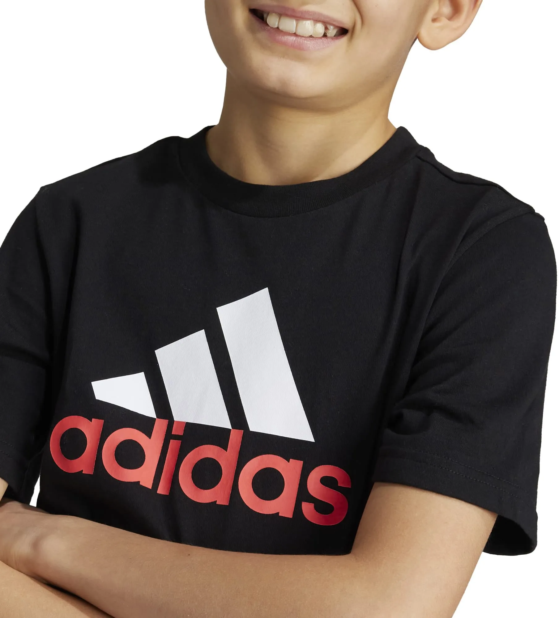 Kid's Essentials Two-Colour Big Logo Cotton T-Shirt