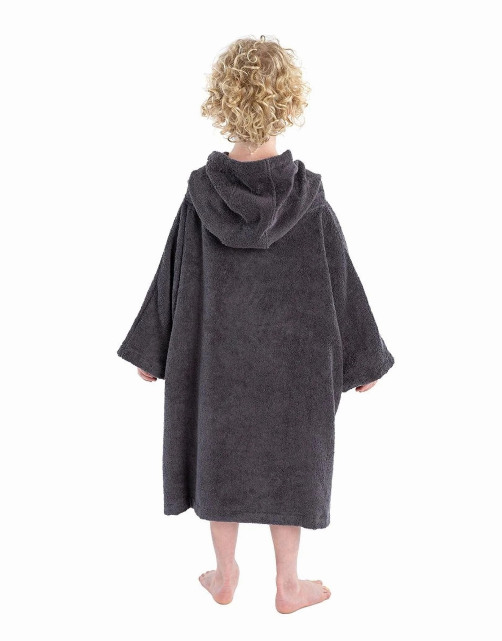 Kids Organic Cotton Short Sleeve Towel Poncho - 5-9 yrs