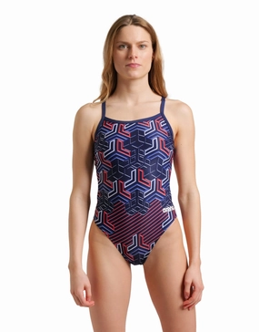 Kikko Pro Challenge Back Swimsuit - Navy/Multi arena swimwear for men, arena competitive swimsuits