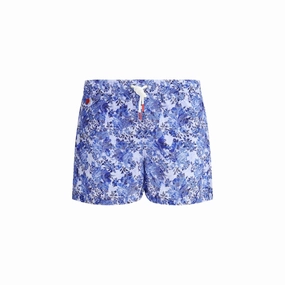 Kiton Paisley print Men's Swimshorts mens full coverage swimwear, stylish mens swim trunks