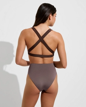 La Crosse Top - Cold Brew lightweight women's swimwear, chic swim outfits for beach