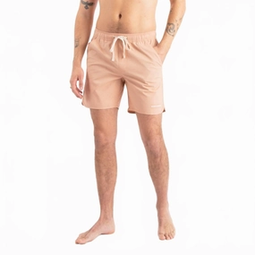 Label Boardshort In Maple mens full coverage swimwear, stylish mens swim trunks