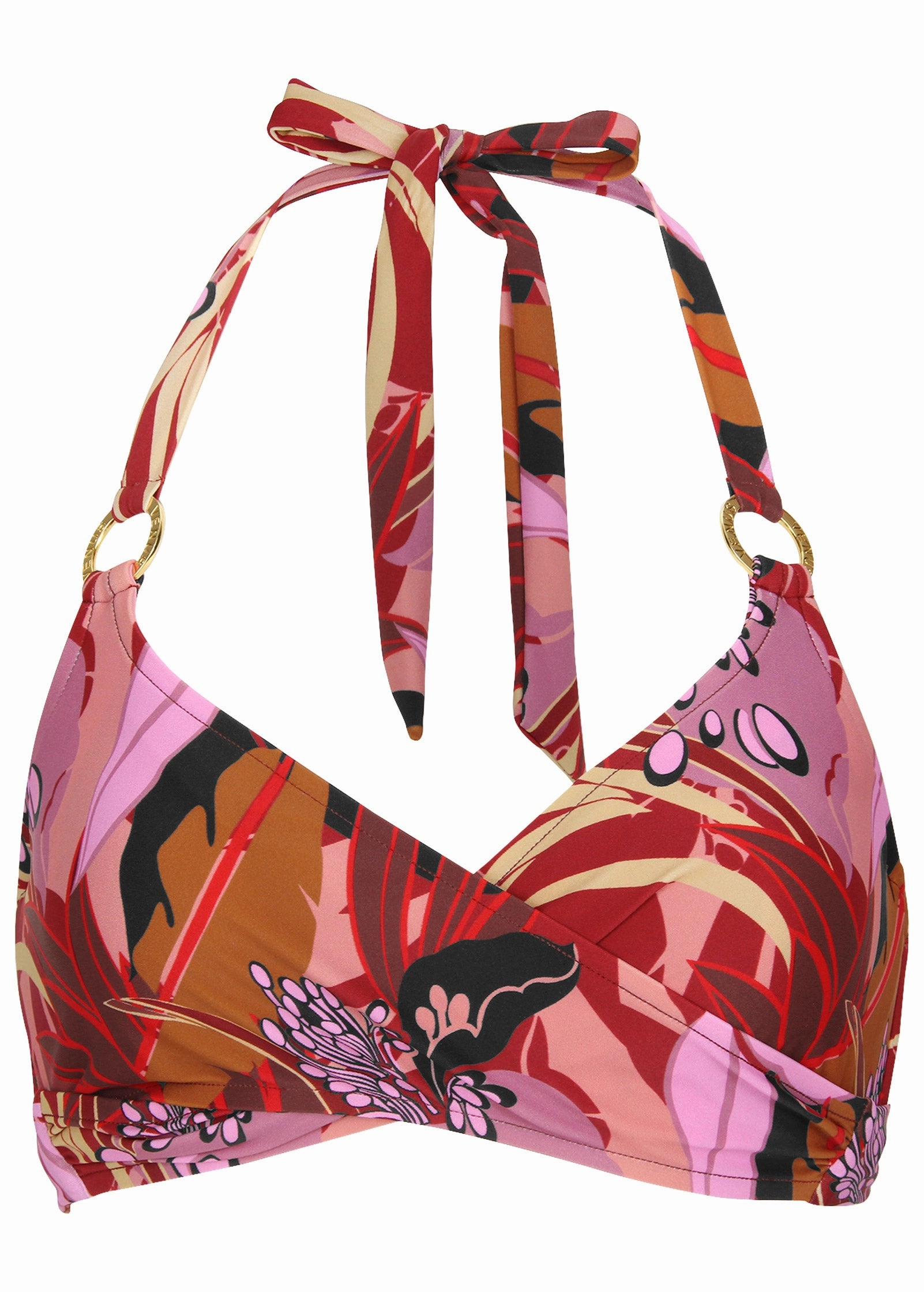 Laguna Wrap Underwire Top - Exotic Floral