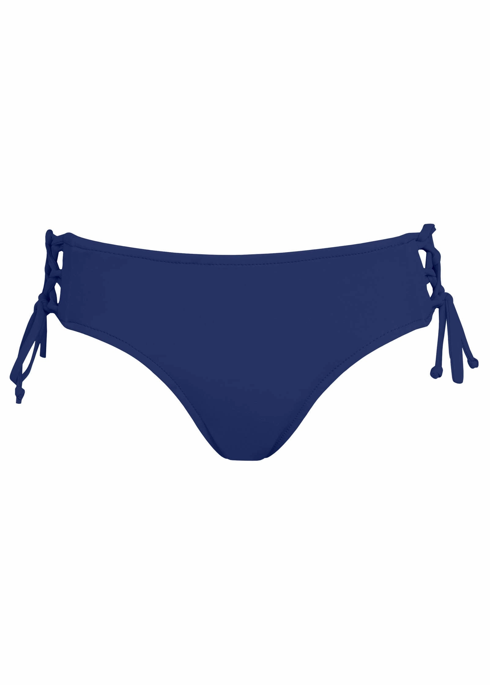 Lattice Side Bikini Bottom - Navy Blue