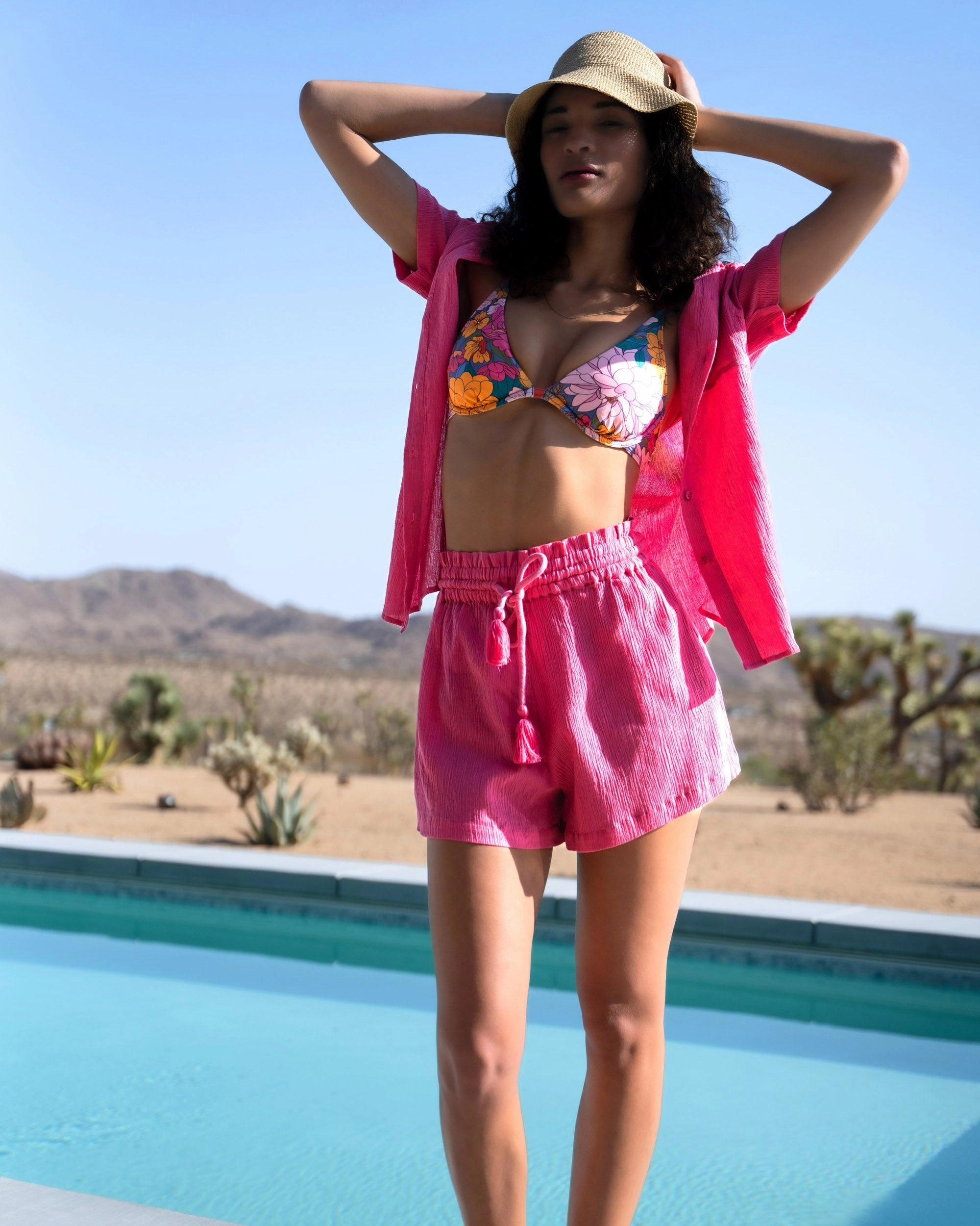 Leah Top   Classic Midrise Bottom in Zinnia Fields