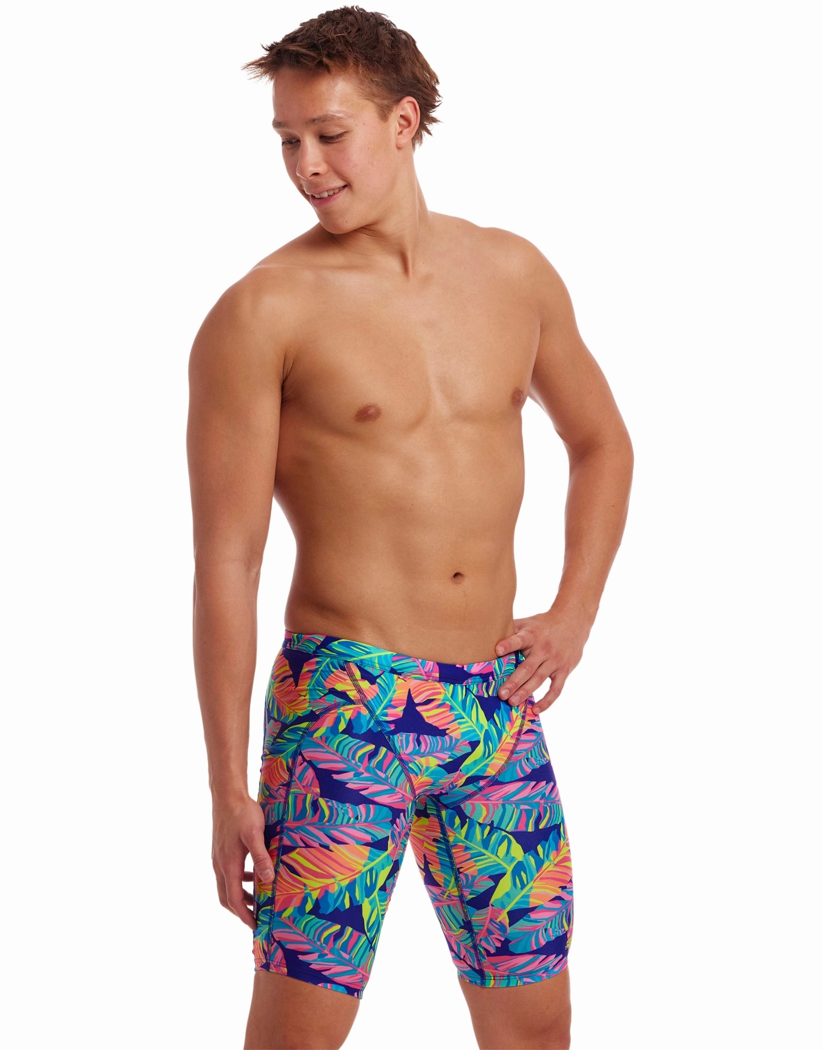 Leaving Today Swim Training Jammers - Multi