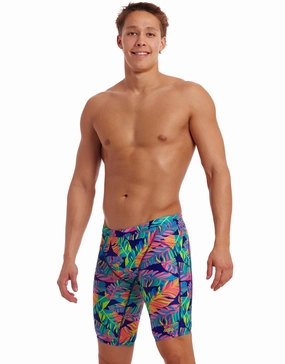 Leaving Today Swim Training Jammers - Multi casual mens swimwear, affordable swimwear for men