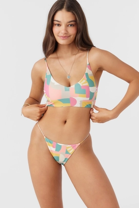 LISBON GEO MIDDLES ACTIVE TOP classic women's swimwear, everyday swimwear for ladies