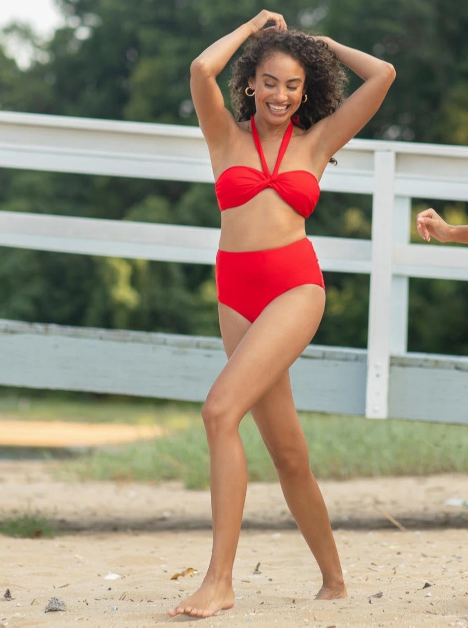 Loryn Top Cherry Red