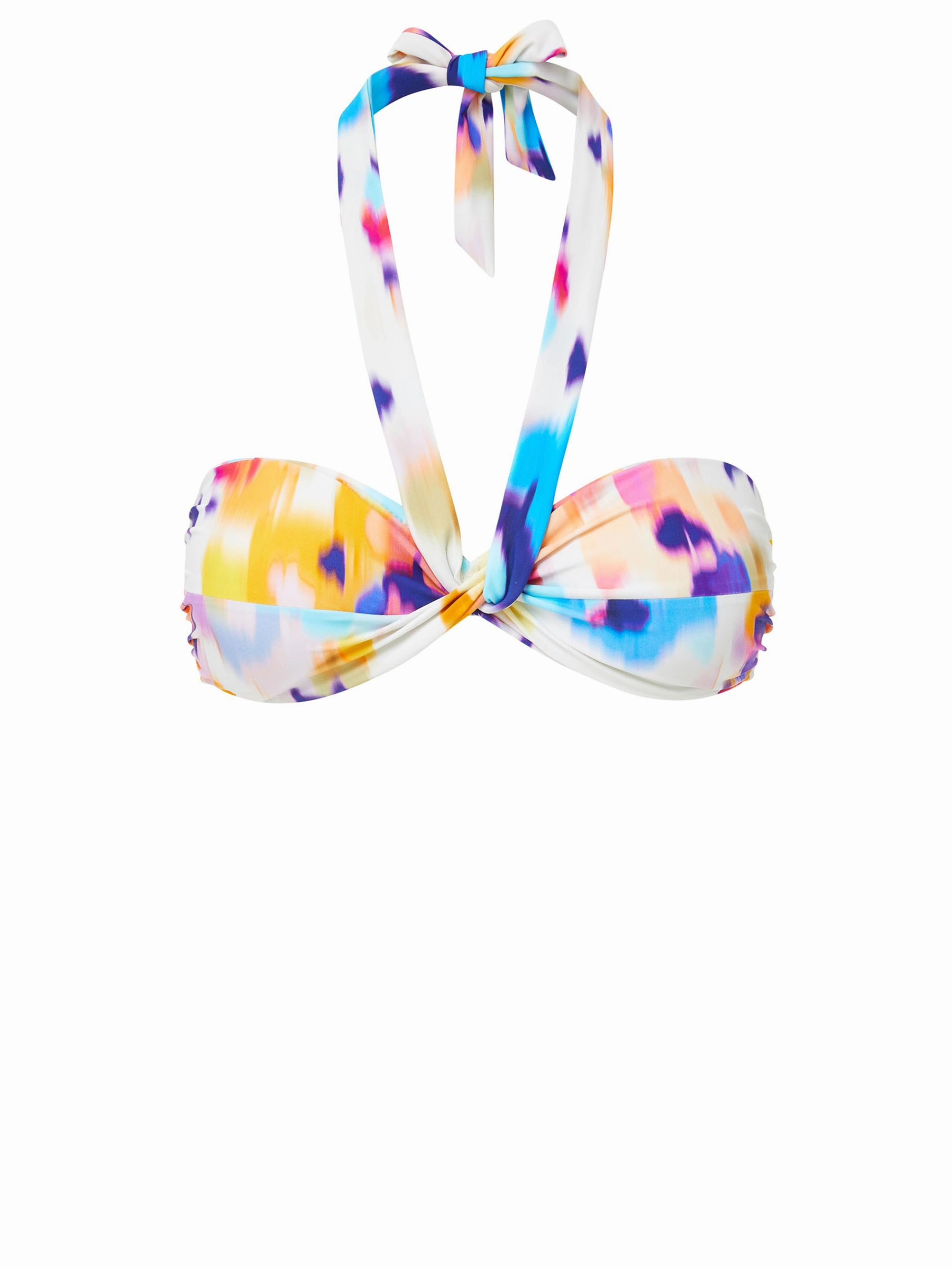 Loryn Top Floral Ikat fashionable beach swimwear, modern womens bikinis