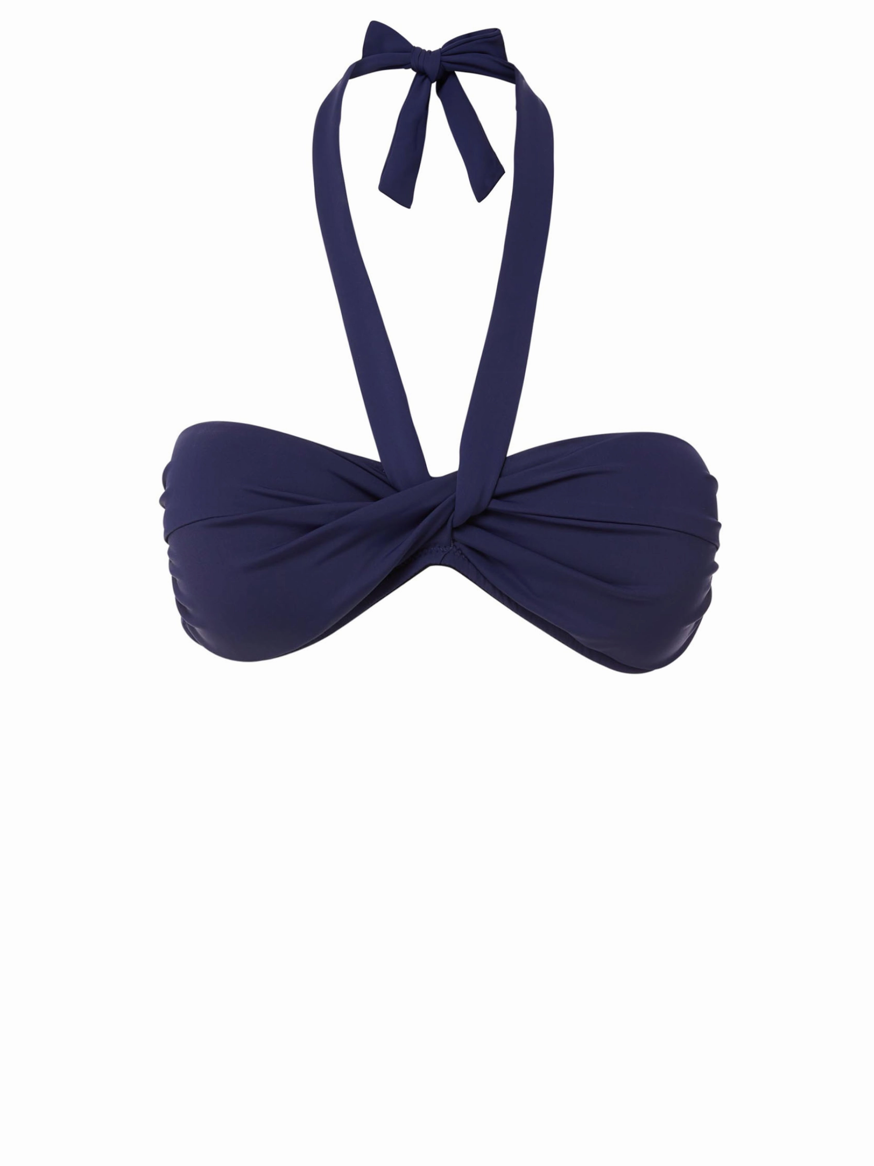 Loryn Top Navy Satin strapless swimwear tops, lightweight swim tops