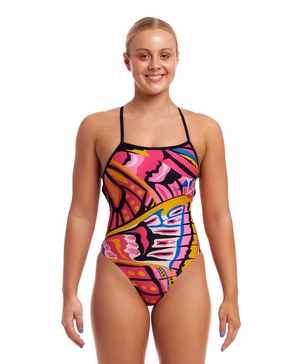 Lover Flies Strapped In Swimsuit - Multi funkita womens swimsuits, funkita colorful swimwear