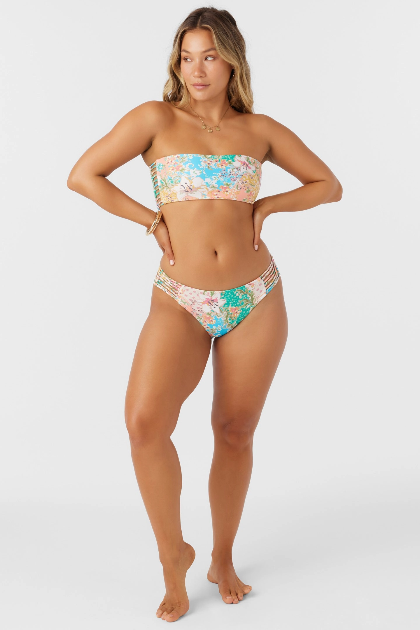 LUA FLORAL BELLS BANDEAU TOP