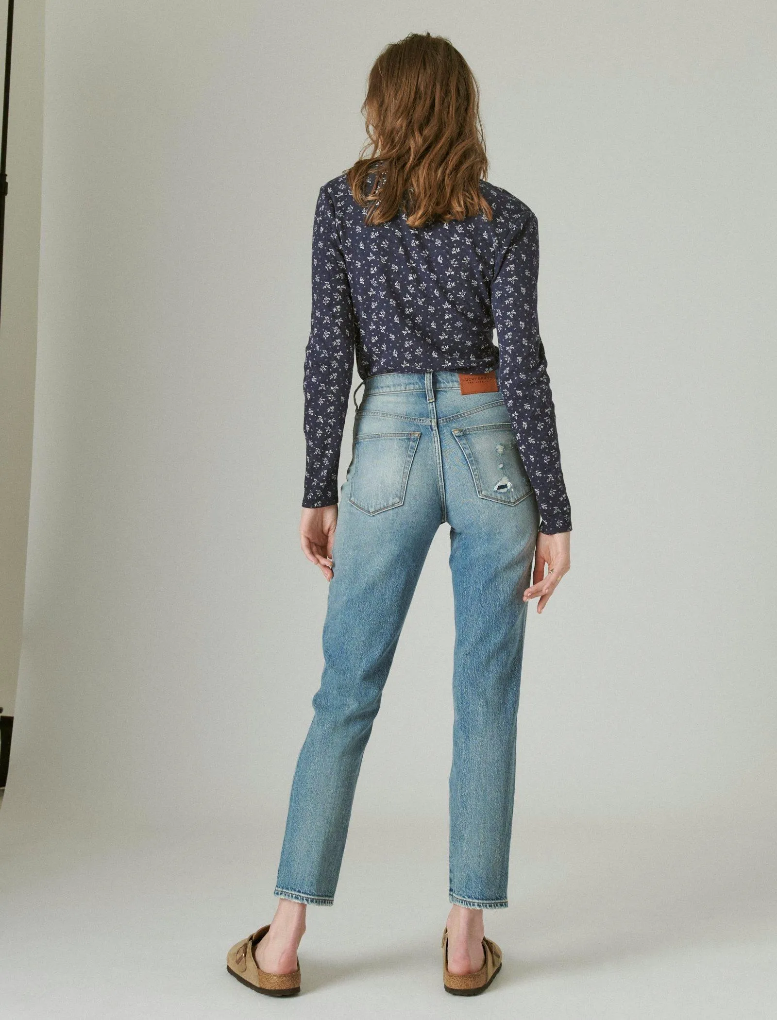 Lucky Brand Women's High Rise Drew Mom Jean
