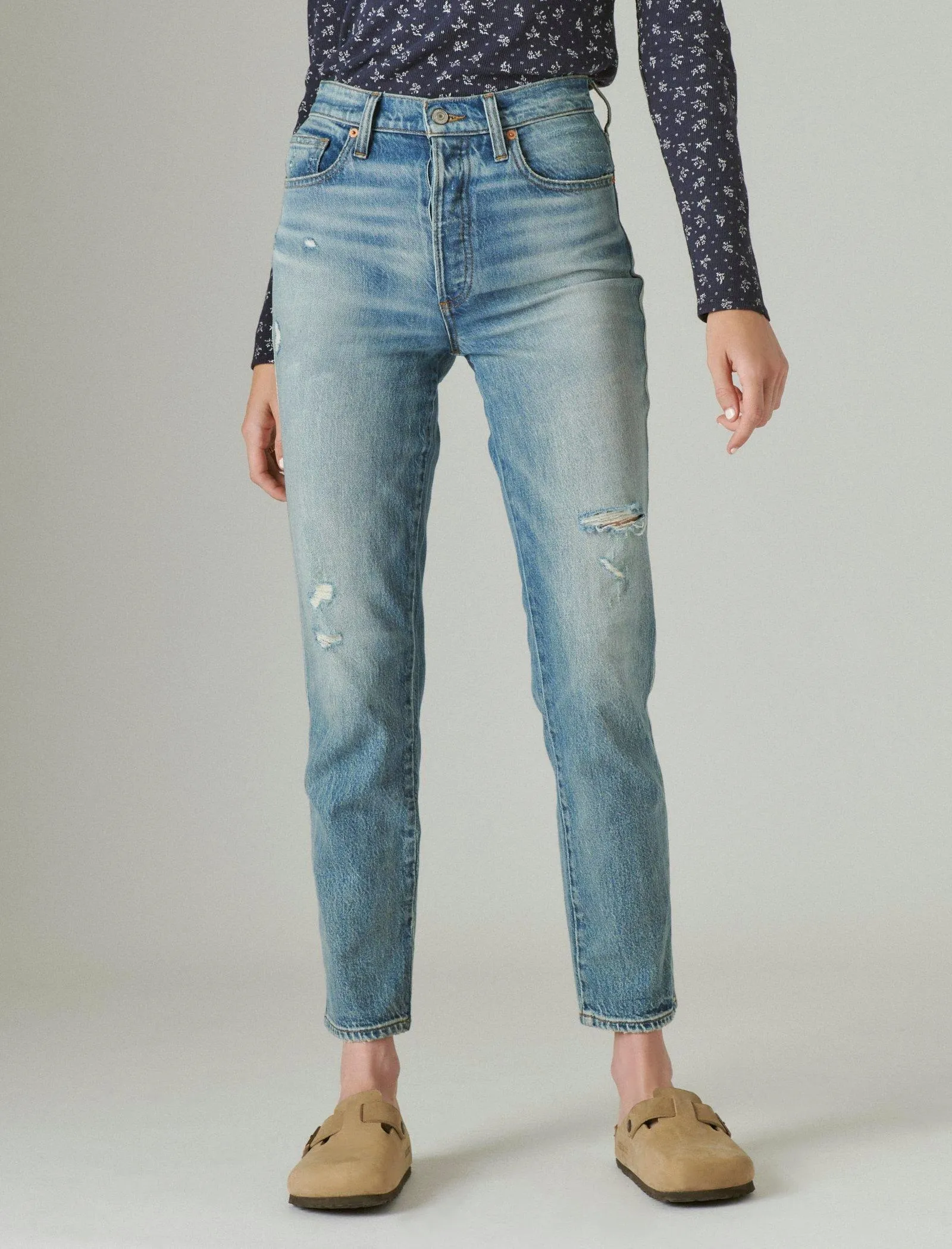 Lucky Brand Women's High Rise Drew Mom Jean