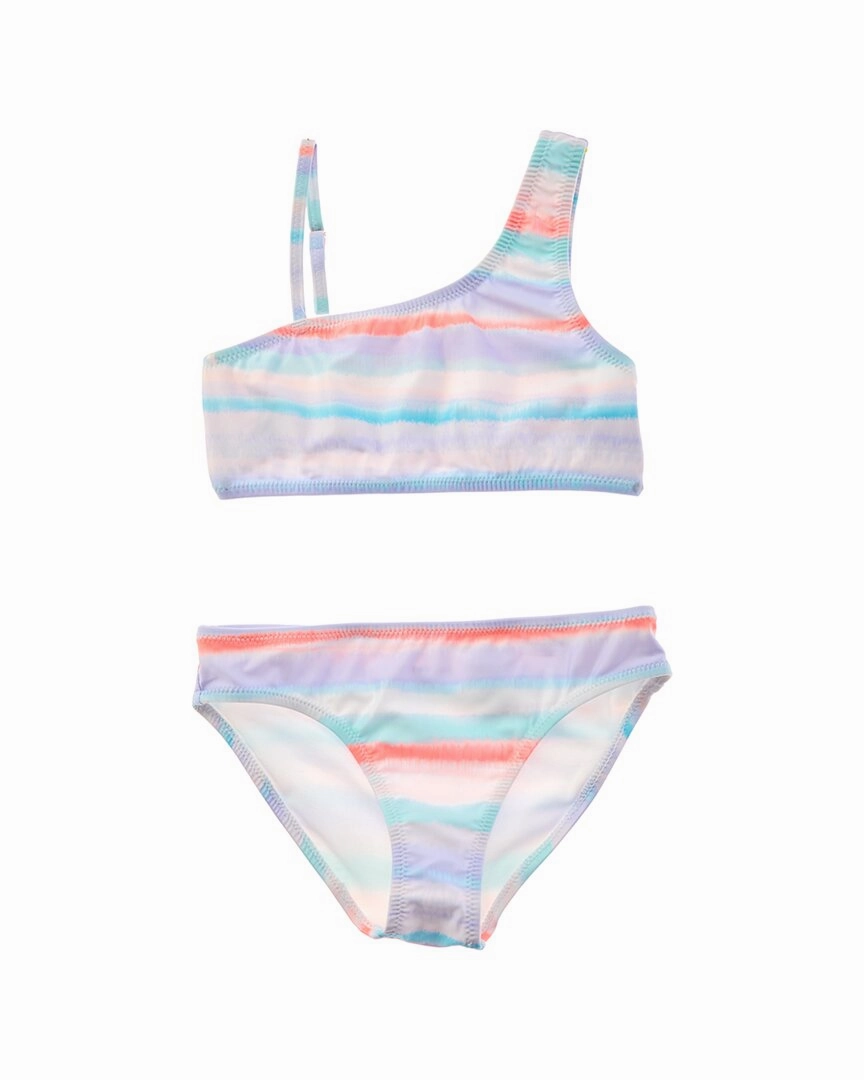 Lucky Brand One-Shoulder 2pc Bikini Set cute swimsuits for teen girls, modest teen swimwear