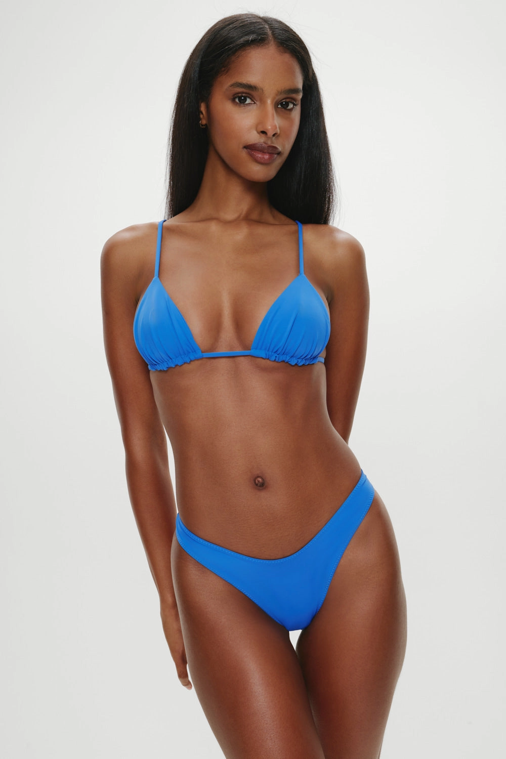 Lumia Skimpy Triangle Bikini Top - Lake Blue
