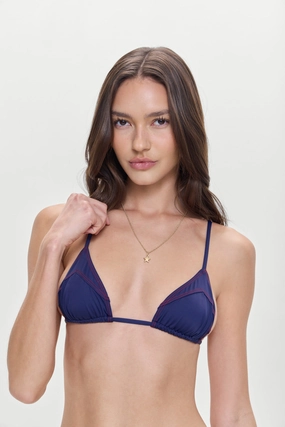 Lumia Triangle Bikini Top - Lagoon beach bikini styles for women, modern cut swim bikinis
