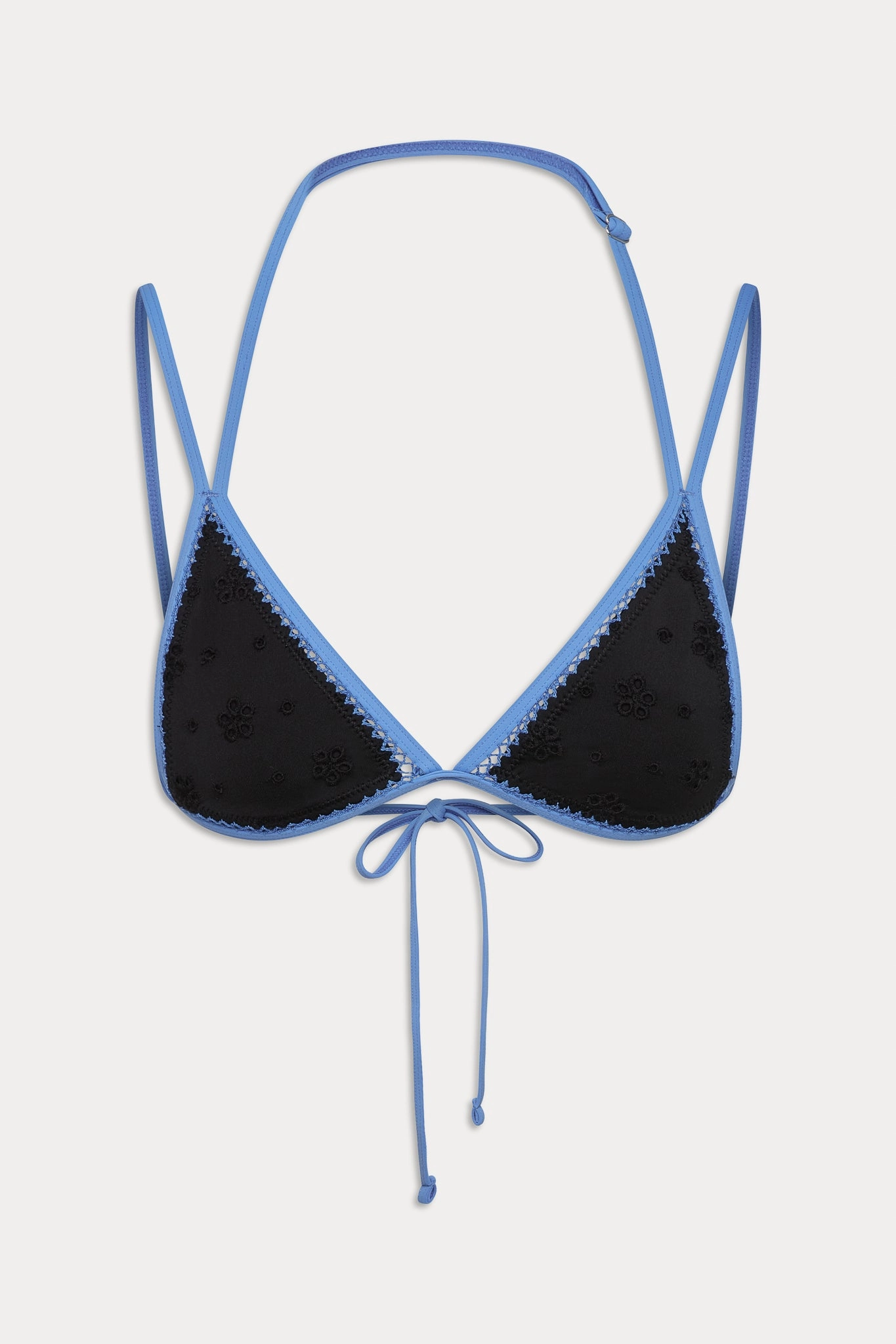 Luna Eyelet Bikini Top - Eclipse