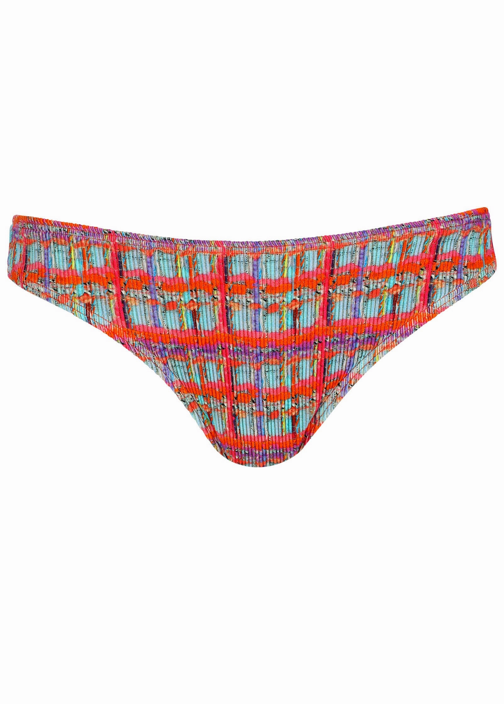 Lurex Rib Bali Moderate Bottom - Tweedy Plaid
