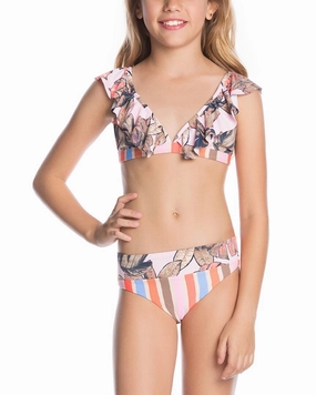 Maaji Laranja Frills 2pc Set cute swimsuits for teen girls, modest teen swimwear