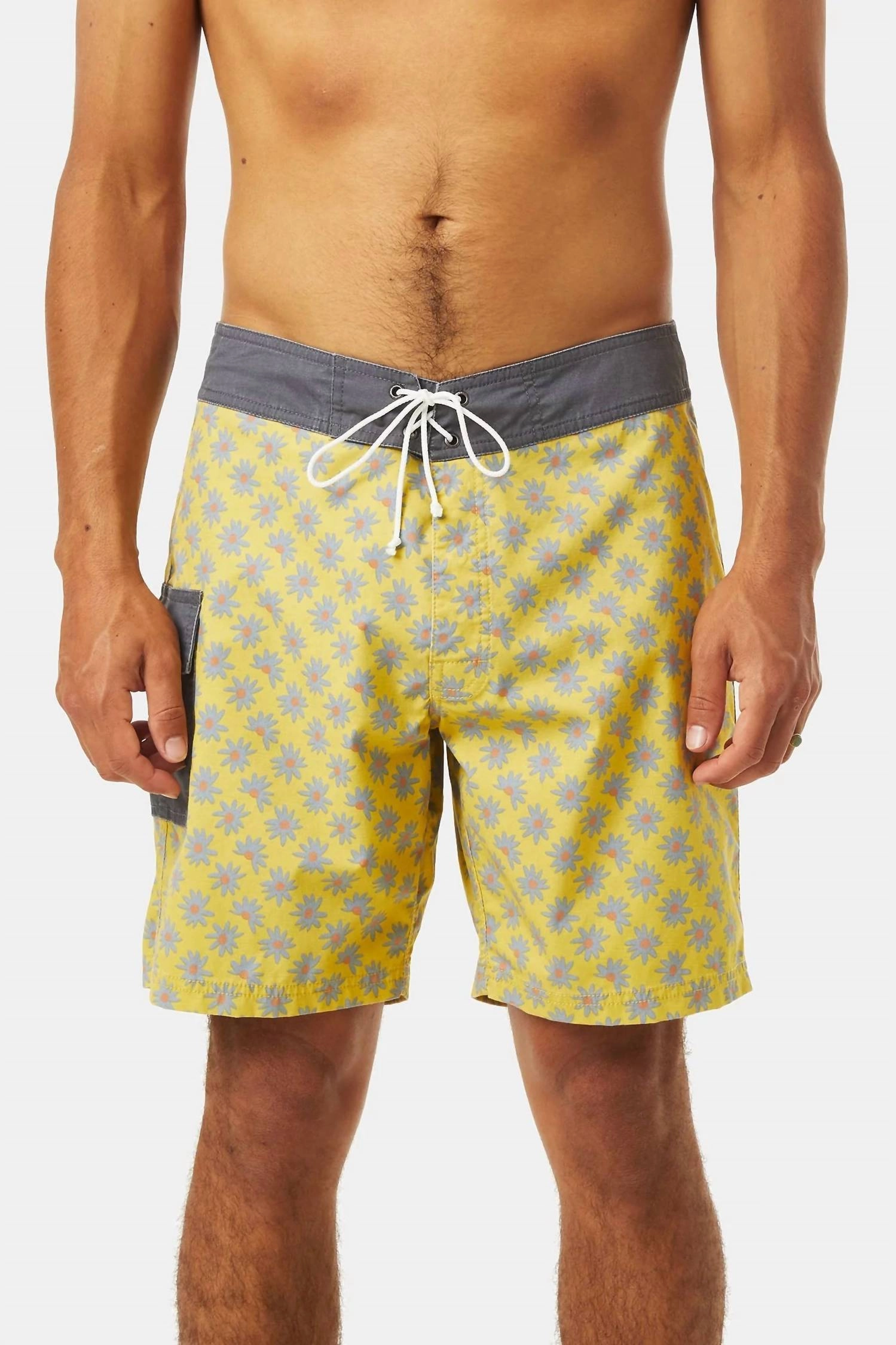 Mache Trunk In Lime mens beach swimwear, quick dry mens swimsuits