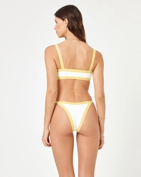 Mackenzie Bikini Bottom - Cream-Daisy timeless swimwear styles women, comfy swimwear for women