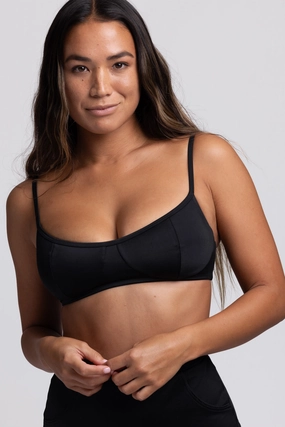 Makenna Bikini Top - Black inclusive swimwear styles, all season swimwear options