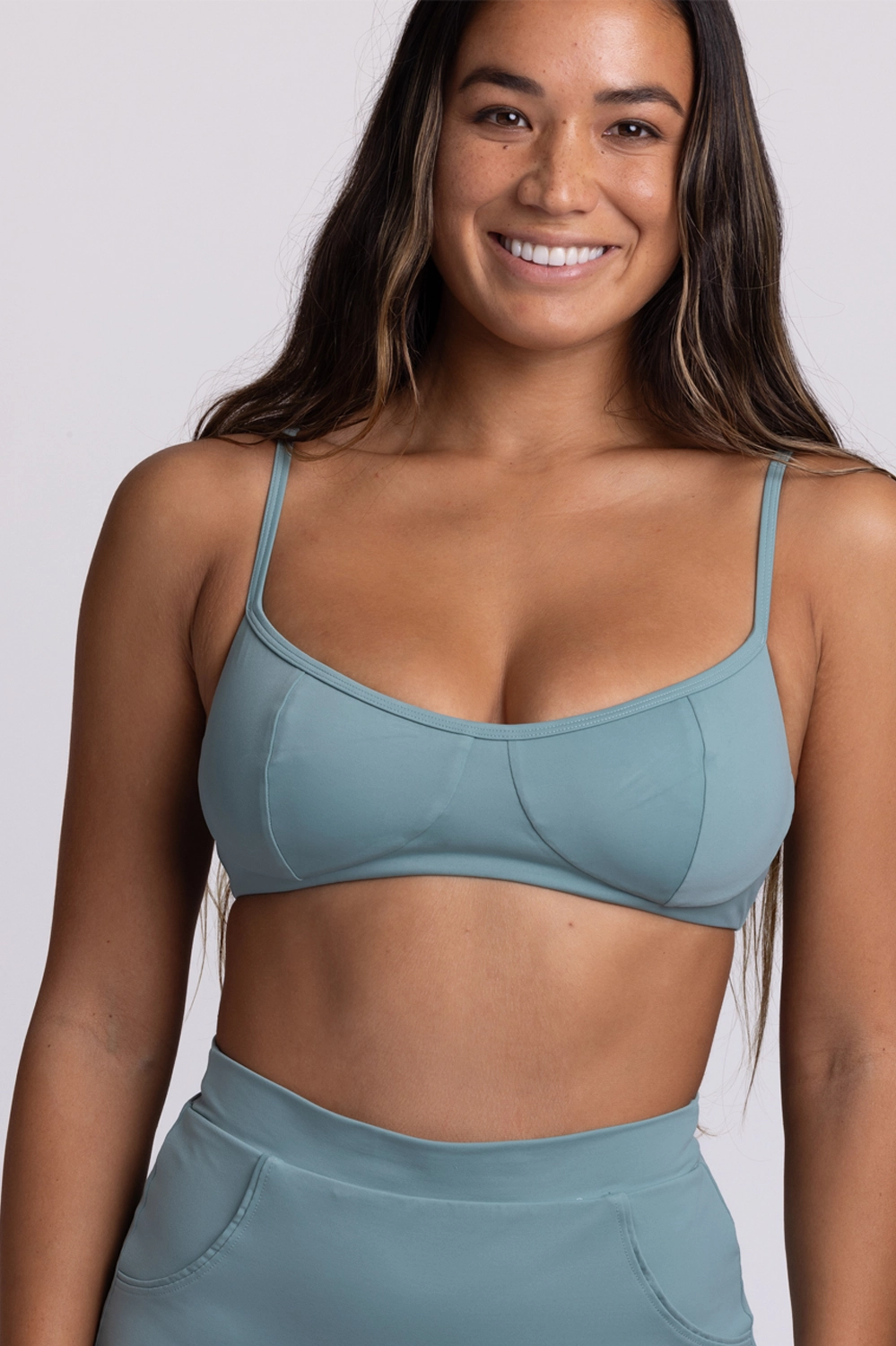 Makenna Bikini Top - Mediterranean
