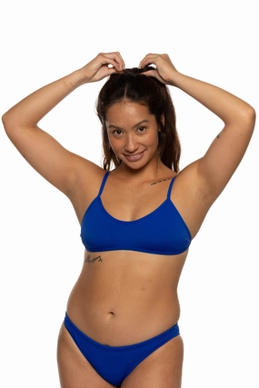 Malia Bikini Top - Blueberry all types of swimwear, stylish swimwear for all body types